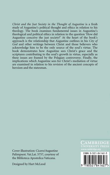 Produktbild: Christ and the Just Society in the Thought of Augustine