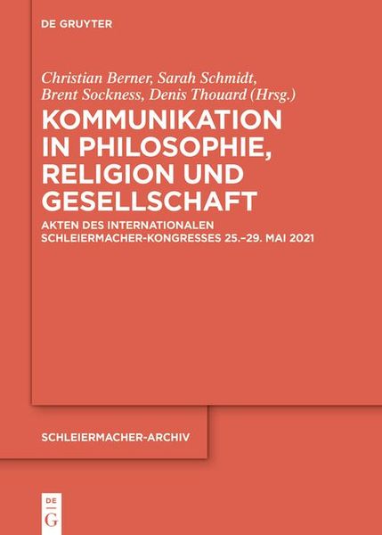 Produktbild: Kommunikation in Philosophie, Religion und Gesellschaft