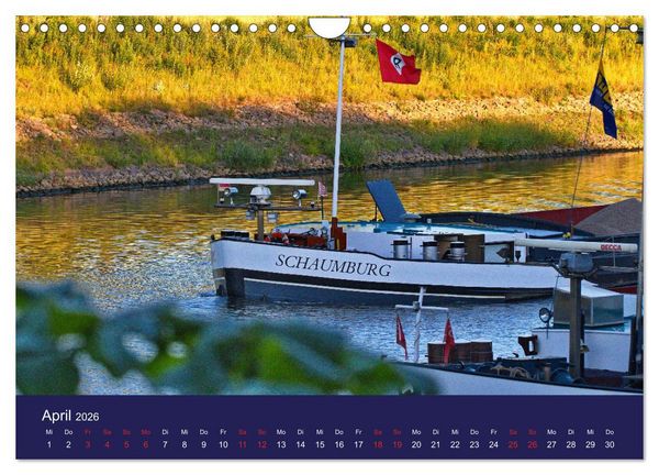Produktbild: Binnenschiffe im Norden (Wandkalender 2026 DIN A4 quer), CALVENDO Monatskalender