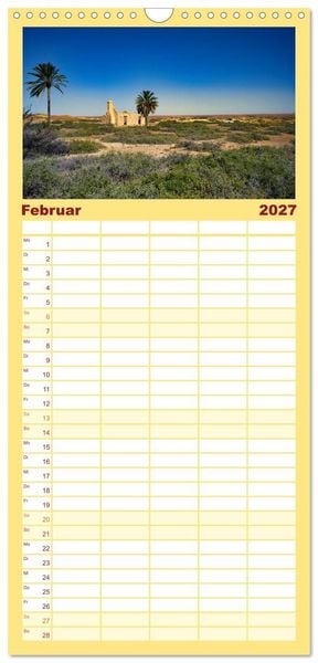 Produktbild: Familienplaner 2027 - Roadtrip durchs Outback &ndash; Australiens wilde Seele mit 5 Spalten (Wandkalender, 21 x 45 cm) CALVENDO