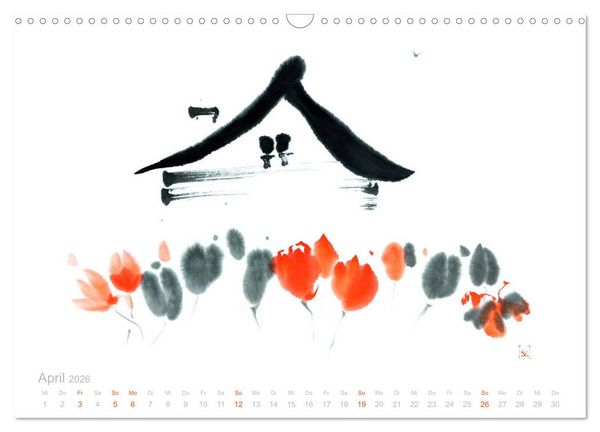 Produktbild: Simply Black and White/ Einfach Schwarz und Weiss - Kunst (Wandkalender 2026 DIN A3 quer), CALVENDO Monatskalender