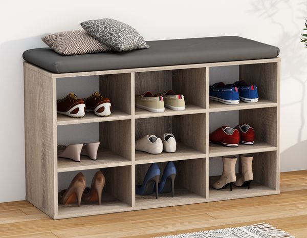 Produktbild: Holz Regal Schuhschrank Schuhregal Hinsol XS