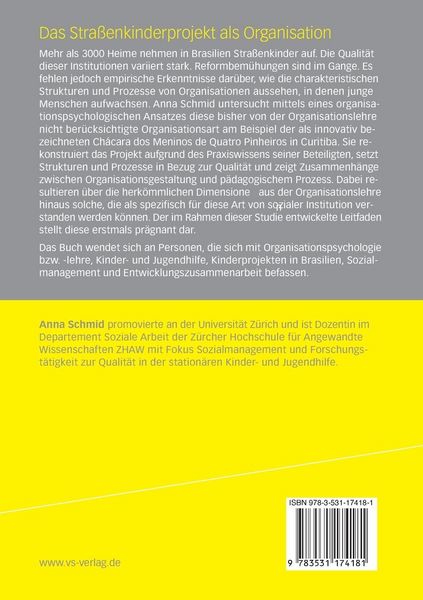 Produktbild: Das Straßenkinderprojekt als Organisation