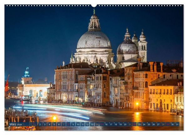 Produktbild: Venedig - Magische Lagunenstadt (hochwertiger Premium Wandkalender 2026 DIN A2 quer), Kunstdruck in Hochglanz