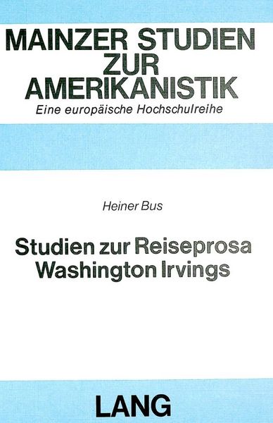 Produktbild: Studien zur Reiseprosa Washington Irvings