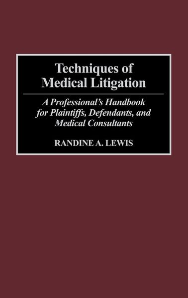 Produktbild: Techniques of Medical Litigation