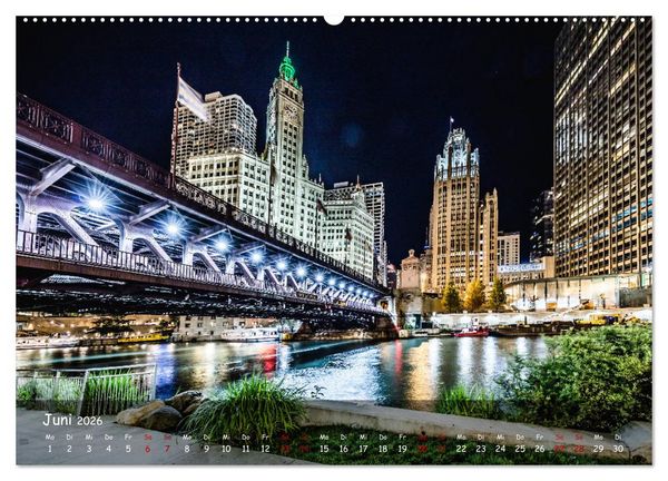 Produktbild: Chicago - Stadt der Ebenen (Wandkalender 2026 DIN A2 quer), CALVENDO Monatskalender
