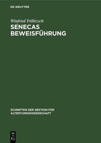 Produktbild: Senecas Beweisf&uuml;hrung