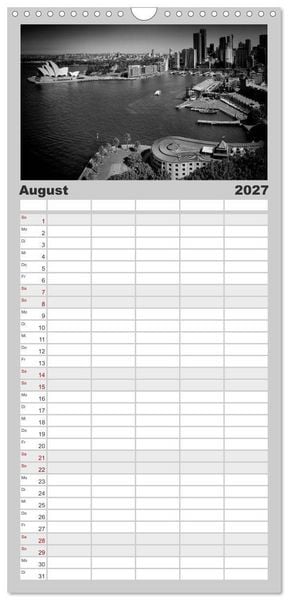 Produktbild: Familienplaner 2027 - AUSTRALIEN Impressionen von Sydney bis Adelaide mit 5 Spalten (Wandkalender, 21 x 45 cm) CALVENDO
