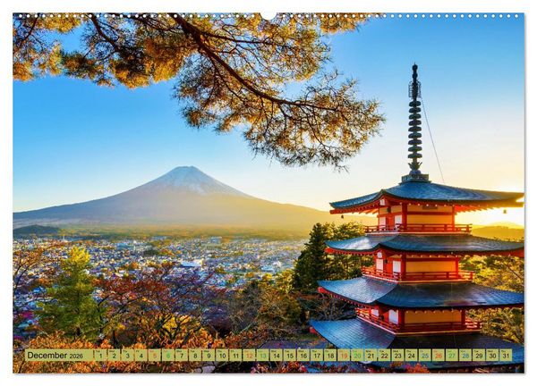 Produktbild: Amazing JAPAN (High Quality Premium Wall Calendar 2026 DIN A2 landscape),CALVENDO 12 Month Wall Calendar