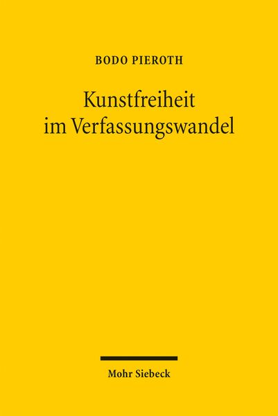 Produktbild: Kunstfreiheit im Verfassungswandel