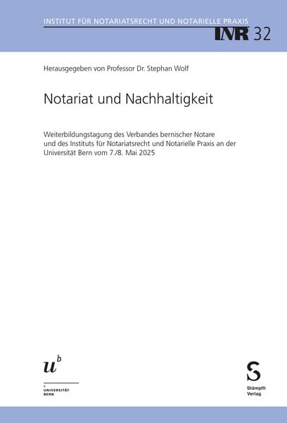Produktbild: Notariat und Nachhaltigkeit