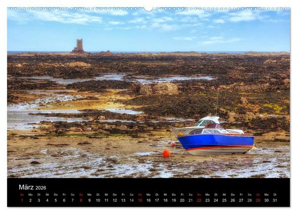 Produktbild: Jersey & Guernsey - britische Kanalinseln (hochwertiger Premium Wandkalender 2026 DIN A2 quer), Kunstdruck in Hochglanz