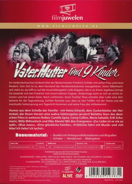 Produktbild: Vater, Mutter und neun Kinder (Neuauflage) (Filmjuwelen)