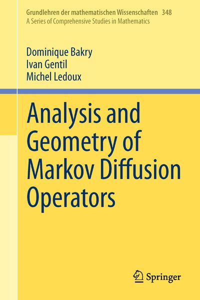 Produktbild: Analysis and Geometry of Markov Diffusion Operators