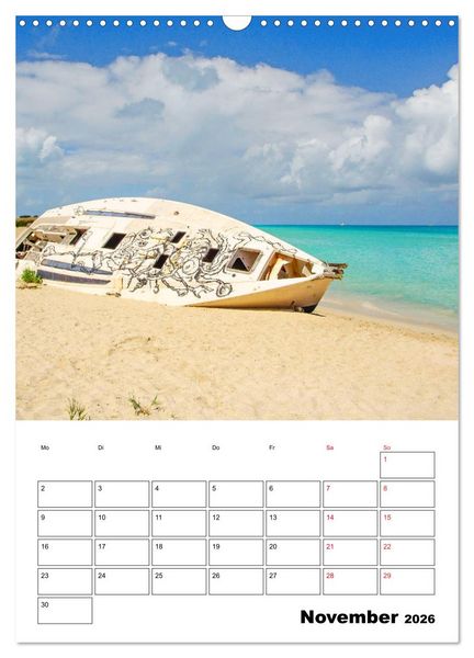 Produktbild: Karibik pur - mit Charme und Zauber (Wandkalender 2026 DIN A3 hoch), CALVENDO Monatskalender