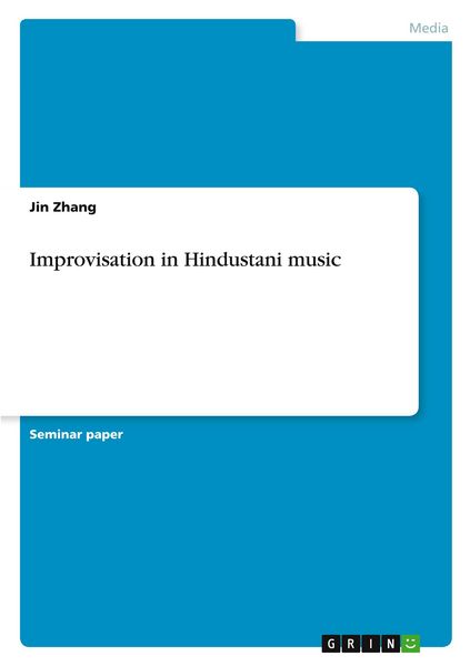 Produktbild: Improvisation in Hindustani music