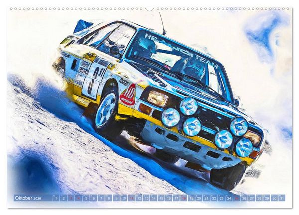 Produktbild: Rallye-Klassiker auf Eis (hochwertiger Premium Wandkalender 2026 DIN A2 quer), Kunstdruck in Hochglanz