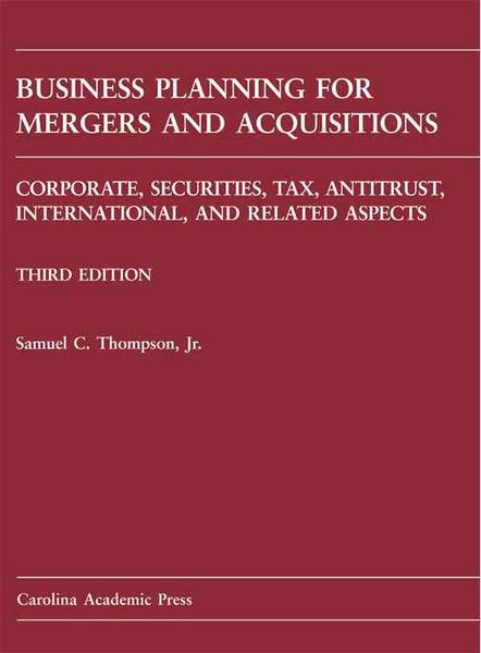 Produktbild: Business Planning for Mergers And Acquisitions