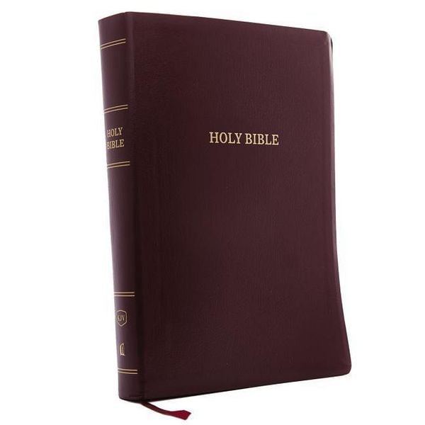 Produktbild: KJV, Reference Bible, Super Giant Print, Leather-Look, Burgundy, Indexed, Red Letter Edition