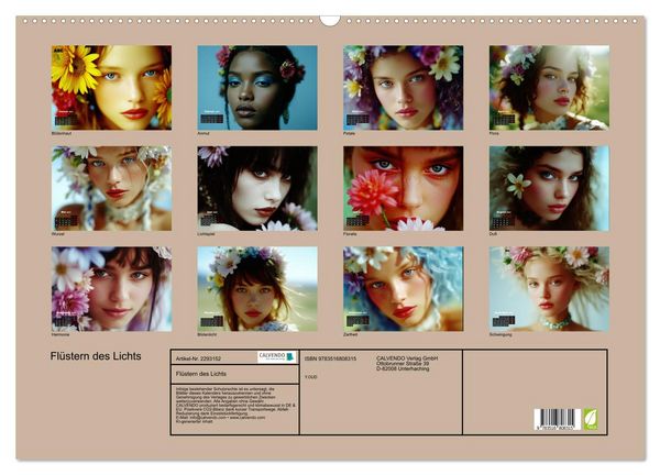 Produktbild: Fl&uuml;stern des Lichts (Wandkalender 2027 DIN A2 quer), CALVENDO Monatskalender