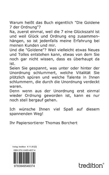 Produktbild: Die Goldene 7 der Ordnung - Das Lesebuch