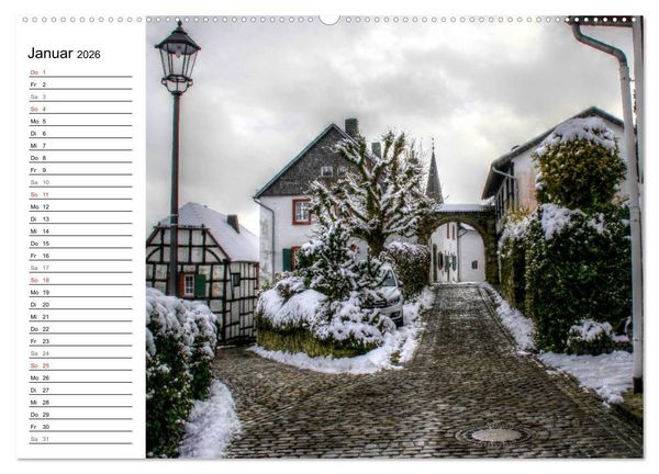 Produktbild: Die sch&ouml;nsten Orte der Eifel (Wandkalender 2026 DIN A2 quer), CALVENDO Monatskalender