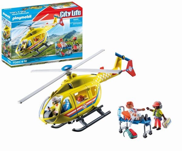 Produktbild: PLAYMOBIL&reg; City Life 71203 Rettungshelikopter