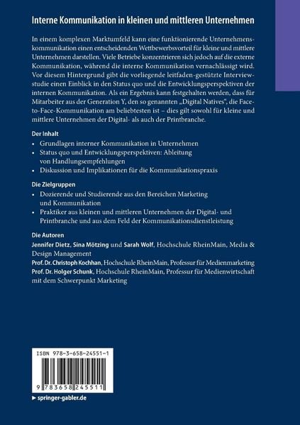 Produktbild: Interne Kommunikation in kleinen und mittleren Unternehmen