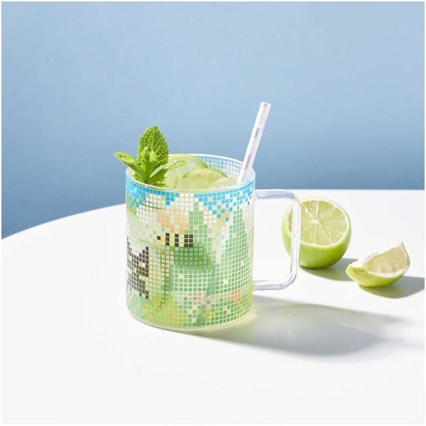Produktbild: Glas Tasse Landschaft, &Oslash; 8,5cm, H 9,5cm
