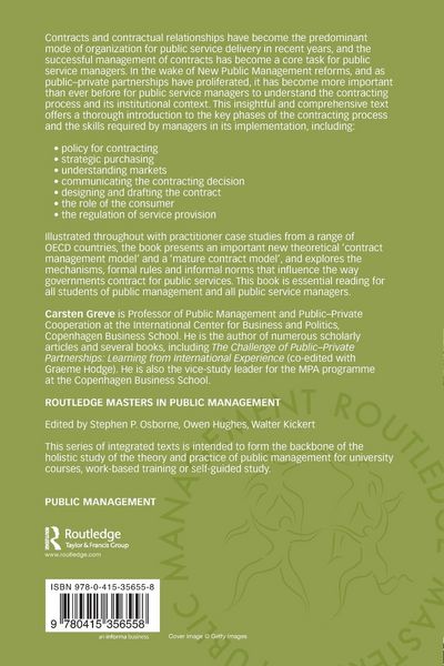 Produktbild: Contracting for Public Services