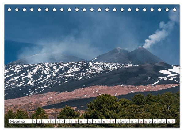 Produktbild: &Auml;tna - Europas h&ouml;chster Vulkan (Tischkalender 2026 DIN A5 quer), CALVENDO Monatskalender