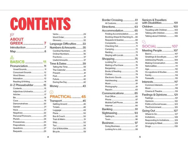 Produktbild: Lonely Planet Greek Travel Phrasebook & Dictionary