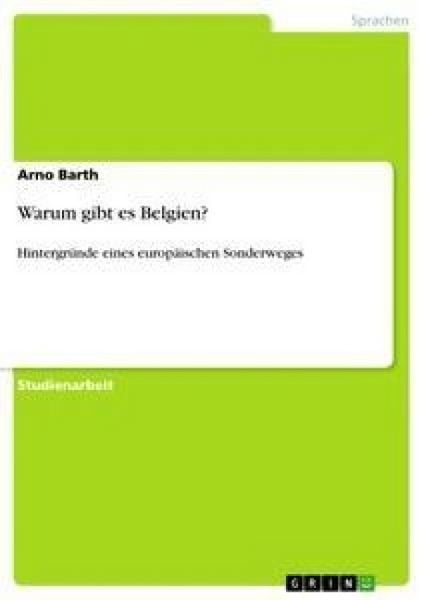 Produktbild: Warum gibt es Belgien?