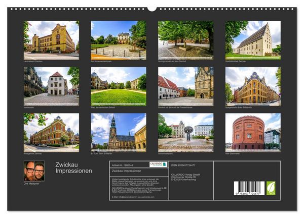 Produktbild: Zwickau Impressionen (hochwertiger Premium Wandkalender 2026 DIN A2 quer), Kunstdruck in Hochglanz