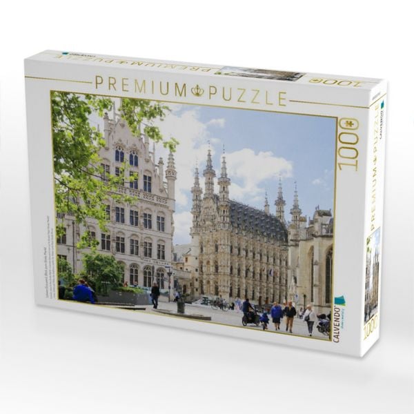 Produktbild: CALVENDO Puzzle L&ouml;wen (Leuven), Blick zum Grote Markt | 1000 Teile Lege-Gr&ouml;&szlig;e 64x48cm Foto-Puzzle f&uuml;r gl&uuml;ckliche Stunden