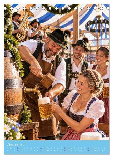 Produktbild: M&uuml;nchner Festzauber - Bayerische Lebensfreude in 12 besonderen Momenten (Tischkalender 2027 DIN A5 hoch), CALVENDO Monatskalender