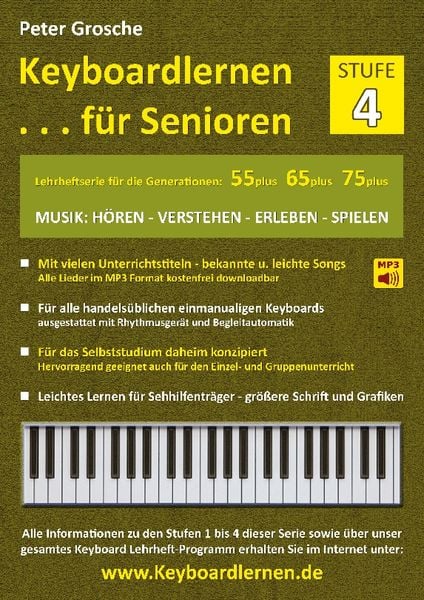 Keyboardlernen für Senioren (Stufe 4)