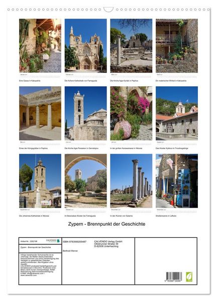 Produktbild: Zypern - Brennpunkt der Geschichte (Wandkalender 2027 DIN A2 hoch), CALVENDO Monatskalender
