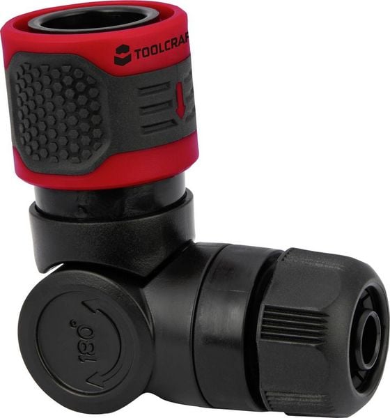 Produktbild: TOOLCRAFT 2302358 Kunststoff Schlauch-Winkelverbinder 13mm (1/2\") &Oslash;
