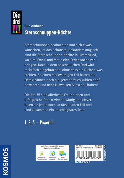 Produktbild: Die drei !!!, 115, Sternschnuppen-N&auml;chte