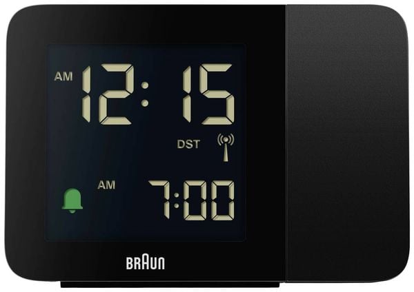 Braun BC15B-DCF Funk Wecker Schwarz