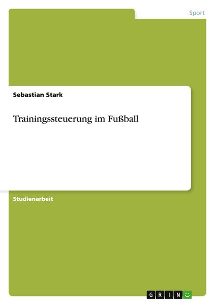Produktbild: Trainingssteuerung im Fu&szlig;ball