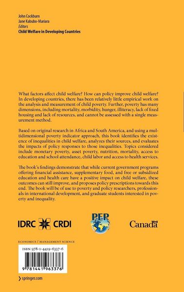 Produktbild: Child Welfare in Developing Countries