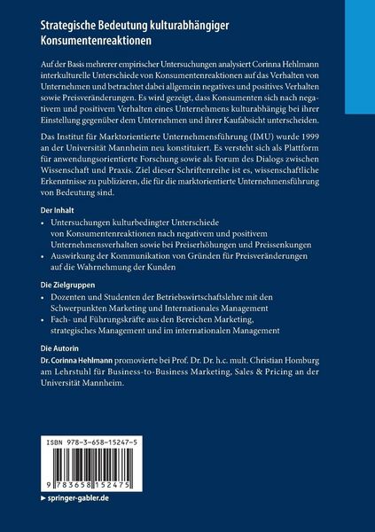 Produktbild: Strategische Bedeutung kulturabh&auml;ngiger Konsumentenreaktionen