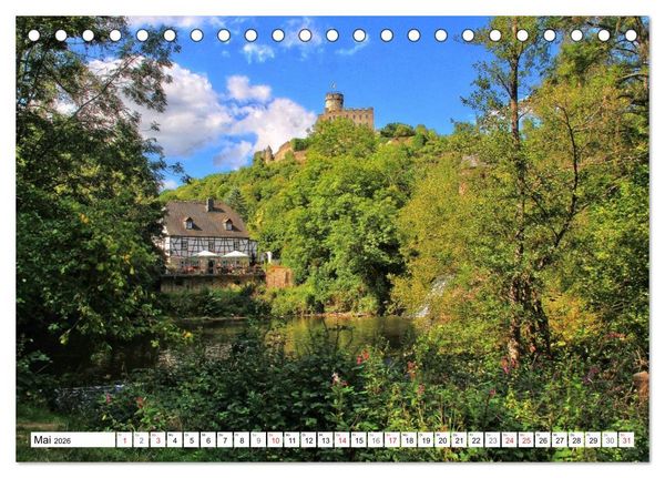 Produktbild: Burgenland Eifel (Tischkalender 2026 DIN A5 quer), CALVENDO Monatskalender