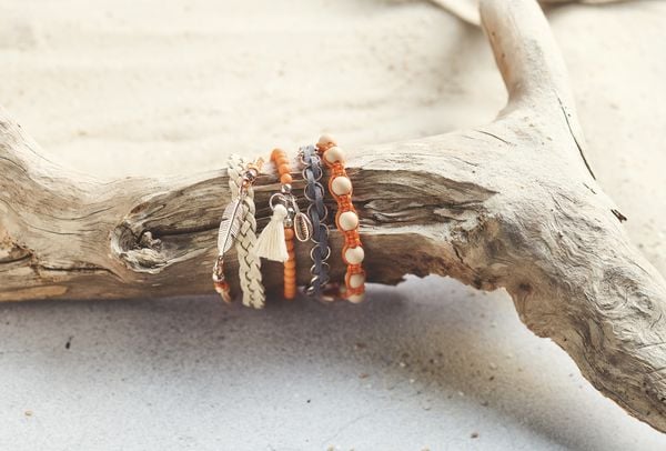 Produktbild: Boho-Schmuckset Sun & Focus (Orange)