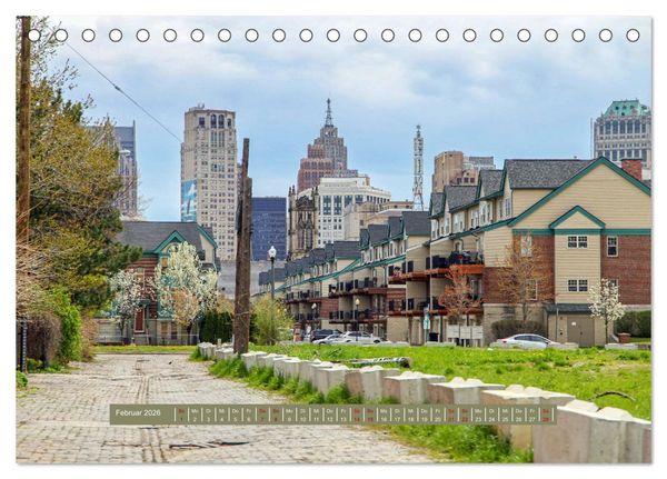 Produktbild: Michigan - Rund um Detroit (Tischkalender 2026 DIN A5 quer), CALVENDO Monatskalender