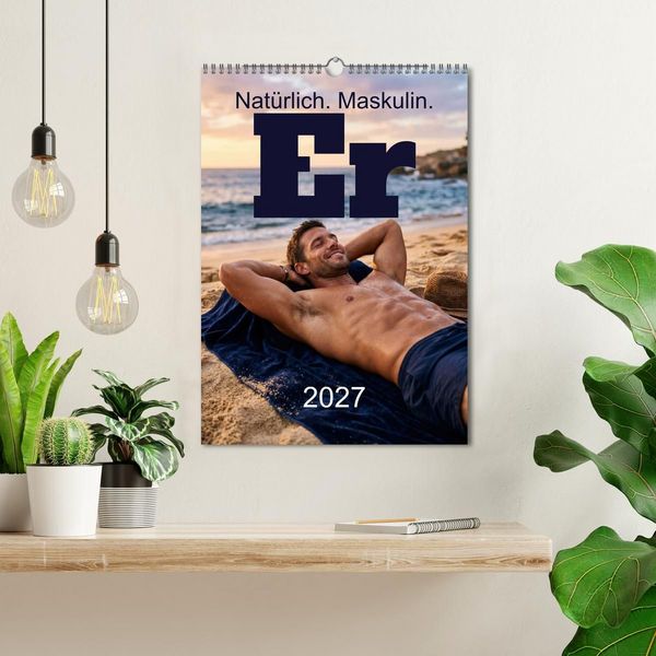 Produktbild: Er - Nat&uuml;rlich. Maskulin. (Wandkalender 2027 DIN A3 hoch), CALVENDO Monatskalender