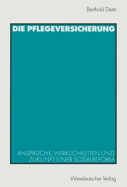 Produktbild: Die Pflegeversicherung